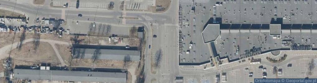 Zdjęcie satelitarne Auchan Łódź Tulipan