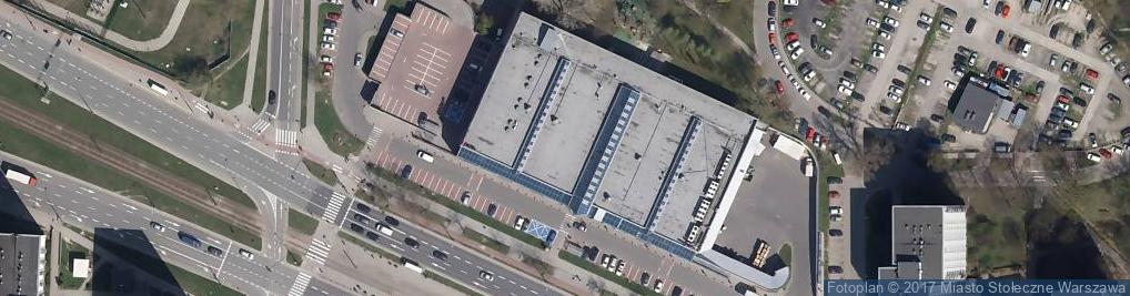 Zdjęcie satelitarne Auchan Supermarket Warszawa Broniewskiego