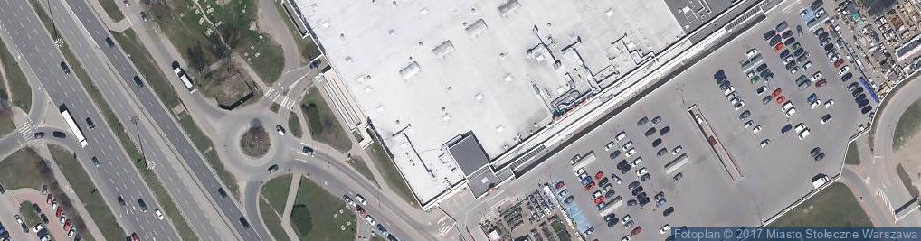 Zdjęcie satelitarne Auchan Warszawa Modlińska
