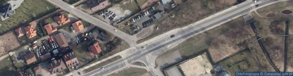 Zdjęcie satelitarne Handel używanymi samochodami