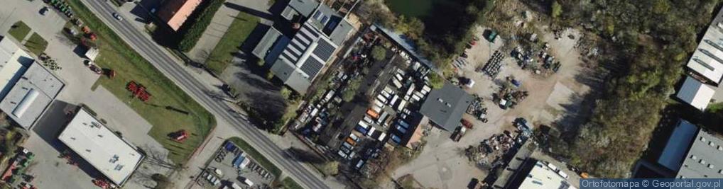 Zdjęcie satelitarne Witex Autokomis Samochodów Dostawczych Ciężarowych Sprzedaż Kup