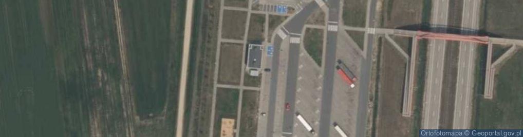 Zdjęcie satelitarne MOP Dąbrowa Wielka Zachód