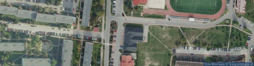 Zdjęcie satelitarne Bank Spóldzielczy w Połańcu