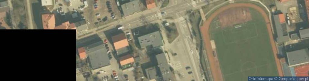 Zdjęcie satelitarne Bank Spółdzielczy Ziemi Łęczyckiej w Łęczycy