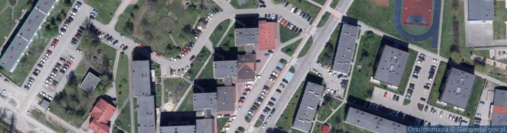 Zdjęcie satelitarne Orzesko Knurowski Bank Spółdzielczy z Siedzibą w Knurowie