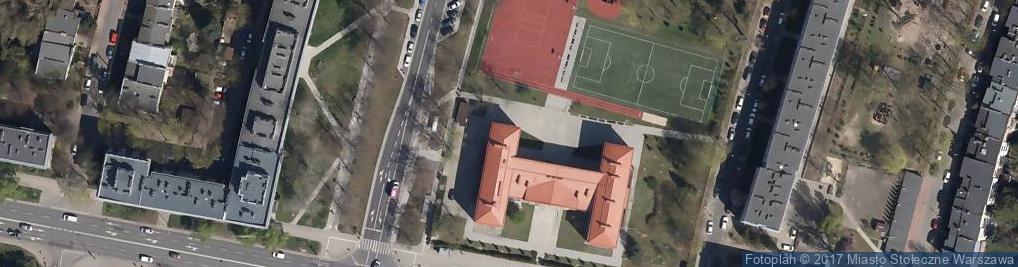 Zdjęcie satelitarne na terenie szkoły