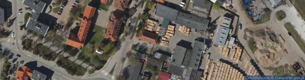 Zdjęcie satelitarne Zakład Gastronomiczny Grill Bar Pośrednictwo w Sprzedaży Ubezpieczeń Krystian Mariusz Hradowycz
