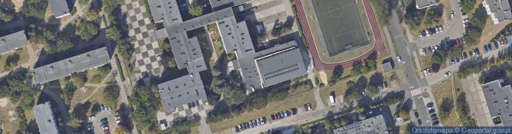 Zdjęcie satelitarne Szkoły Podstawowej