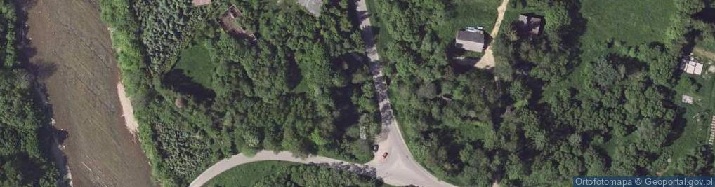 Zdjęcie satelitarne Stanica Hufca ZHP Pabianice w Dwerniku