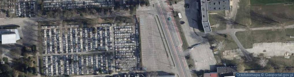 Zdjęcie satelitarne Cmentarz komunalny Pabianice