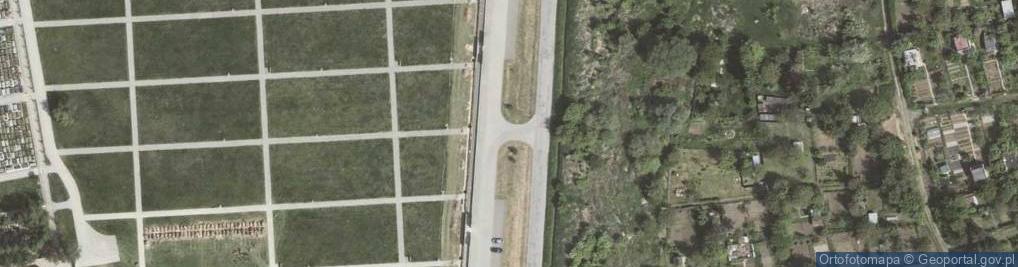 Zdjęcie satelitarne Cmentarz Komunalny Prądnik Czerwony, Batowicki