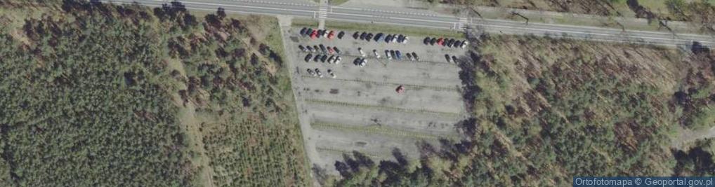 Zdjęcie satelitarne Parking przy JW 2423 Żagań Las