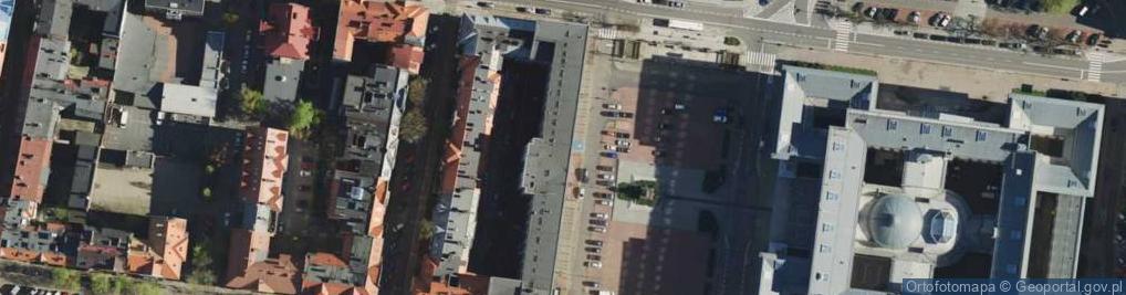 Zdjęcie satelitarne Biblioteka Brytyjska Uniwersytetu Śląskiego