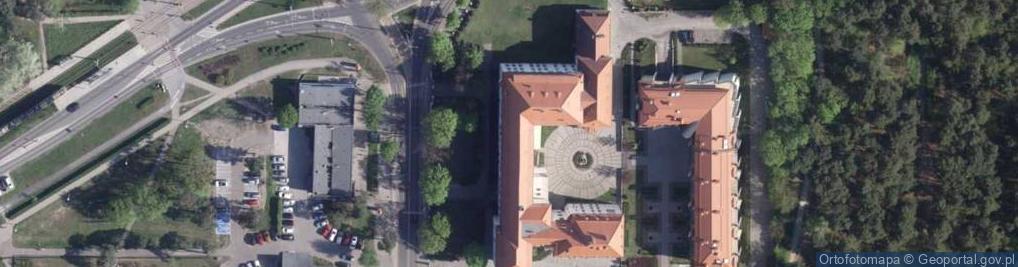 Zdjęcie satelitarne Biblioteka Diecezjalna im. ks. Stanisława Kujota