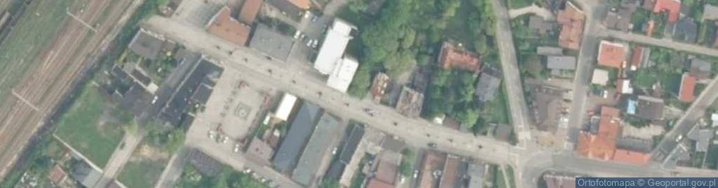Zdjęcie satelitarne Biblioteka Publiczna Miasta i Gminy w Łazach