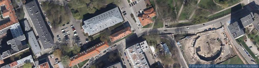 Zdjęcie satelitarne Biblioteka WPiA UW