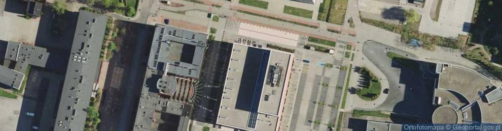 Zdjęcie satelitarne Centrum Informacji Naukowej i Biblioteka Akademicka