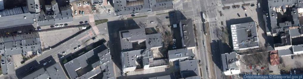 Zdjęcie satelitarne Dzielnicowa Łódź-Śródmieście