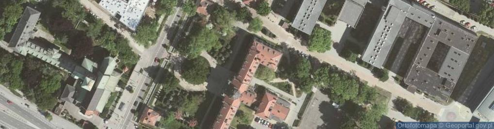 Zdjęcie satelitarne Główna Uniwersytetu Ekonomicznego