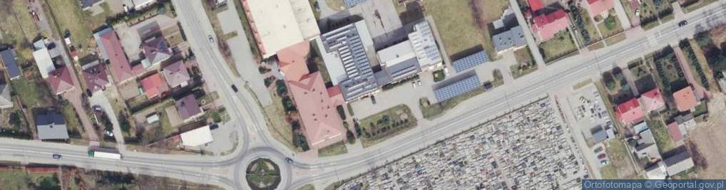 Zdjęcie satelitarne Gminna Biblioteka Publiczna w Bodzechowie z Siedzibą w Szewnie