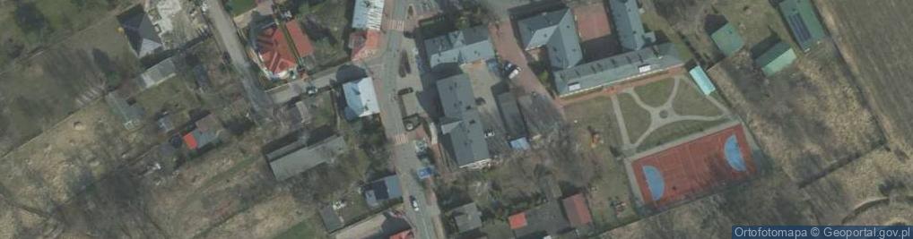 Zdjęcie satelitarne Gminna Biblioteka Publiczna w Wiskitkach