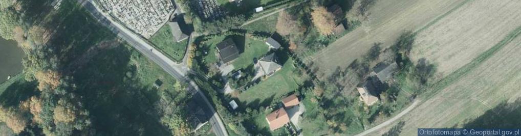 Zdjęcie satelitarne Gminna Biblioteka Publiczna Wilamowice Filia Stara Wieś