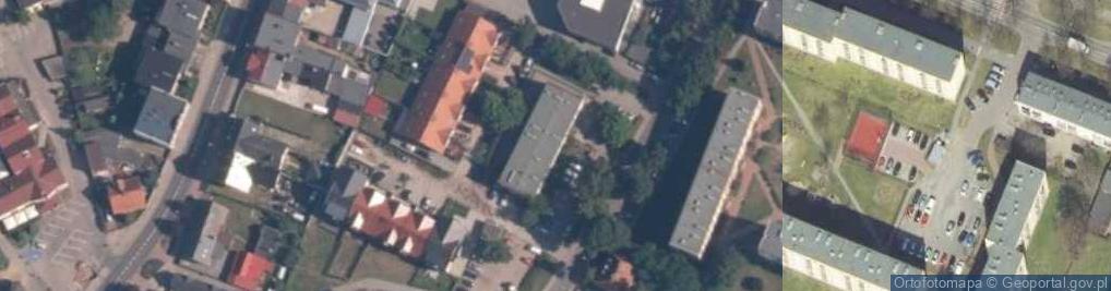 Zdjęcie satelitarne Miejska Biblioteka Publiczna im Cypriana Norwida w Złotowie