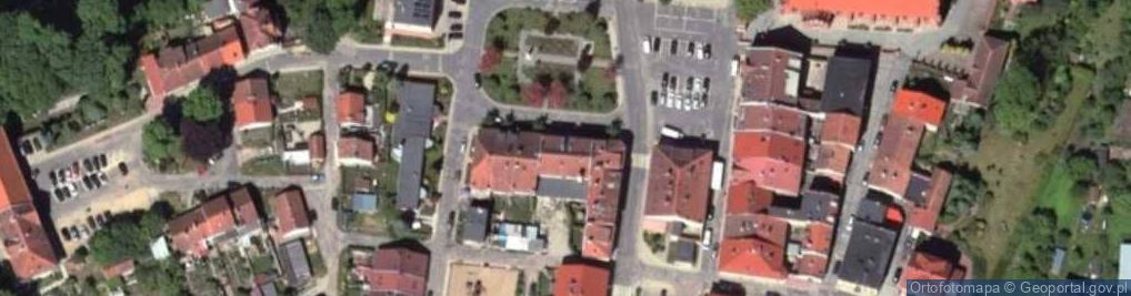 Zdjęcie satelitarne Miejska Biblioteka Publiczna w Jezioranach