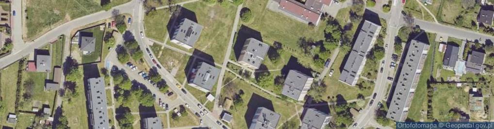 Zdjęcie satelitarne Miejska Biblioteka Publiczna w Miasteczku Śląskim