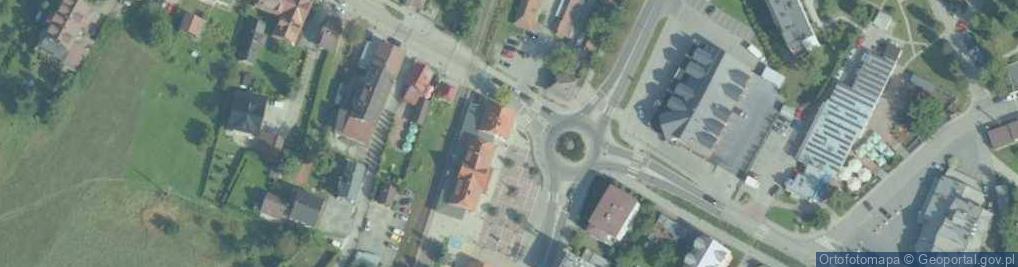 Zdjęcie satelitarne Miejska Biblioteka Publiczna w Rabce Zdrój