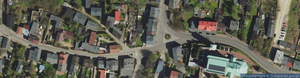 Zdjęcie satelitarne Miejska i Powiatowa Biblioteka Publiczna w Będzinie