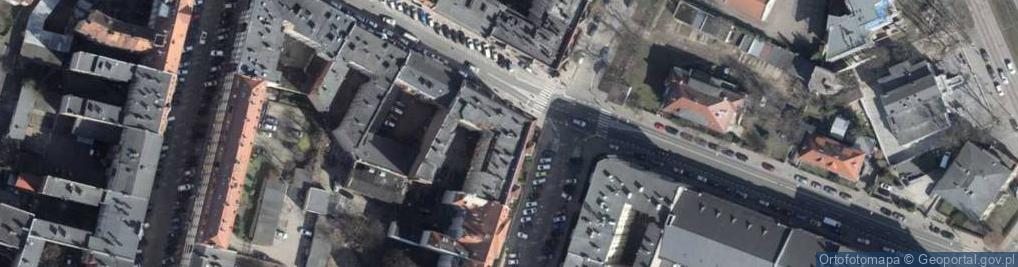 Zdjęcie satelitarne Miejska, Publiczna Filia nr 1