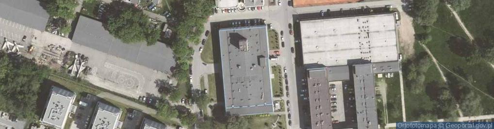Zdjęcie satelitarne Politechniki Krakowskiej - Wydział Mechaniczny