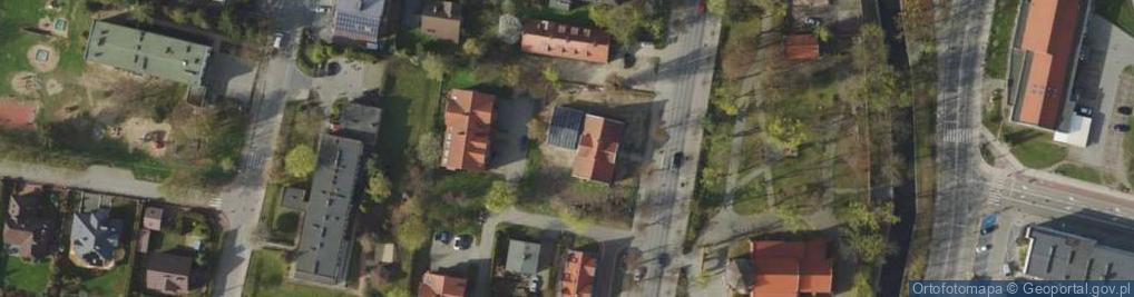 Zdjęcie satelitarne Powiatowa i Miejska Biblioteka Publiczna w Pruszczu Gdańskim