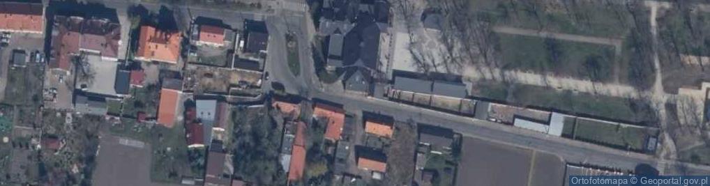 Zdjęcie satelitarne Rawicka Biblioteka Publiczna Rawicz