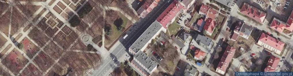 Zdjęcie satelitarne Uniwersytetu Rzeszowskiego Wydział Prawa