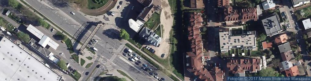 Zdjęcie satelitarne Centrum Warszawskich Nieruchomości