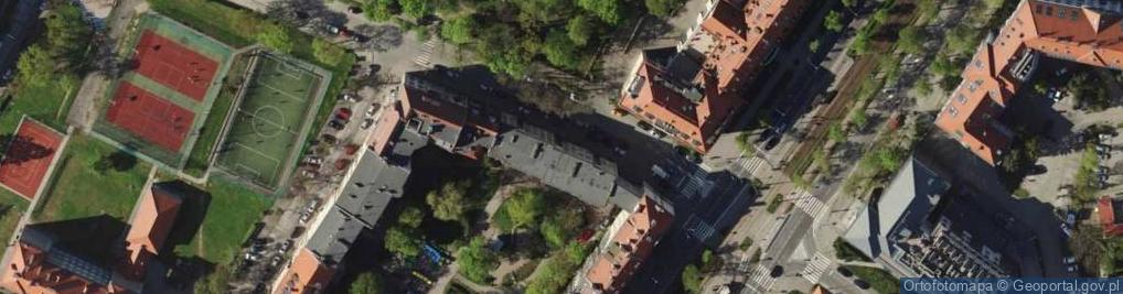 Zdjęcie satelitarne Violetta Maciąg-Grochowska Willa Agencja Obrotu Nieruchomościami