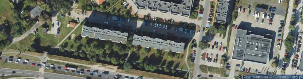 Zdjęcie satelitarne 1.Rachasist Usługi Zarządcze Joanna Słowik 2.Biuro Rachunkowe Rachasist Joanna Słowik