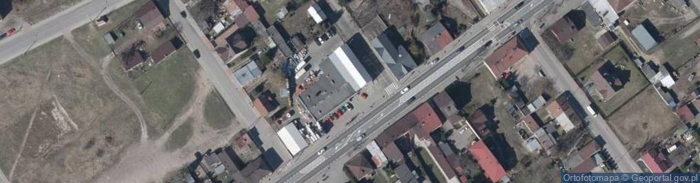 Zdjęcie satelitarne HYDROS market budowlany