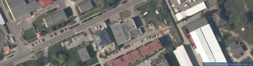 Zdjęcie satelitarne Składnica zaopatrzenia techniczno - materiałowego. Hurtownia op