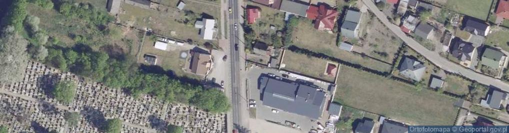 Zdjęcie satelitarne Tęcza Hurtownia art. przemysłowych