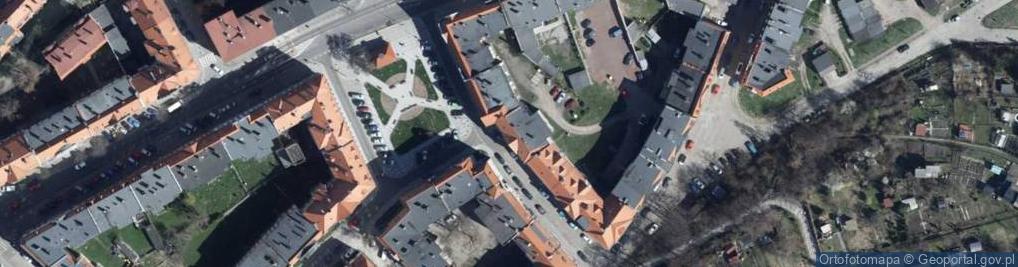 Zdjęcie satelitarne 1.DF Przemysław Kordowski, 2.Prim-Med Przemysław Kordowski Wspólnik Spółki Cywilnej