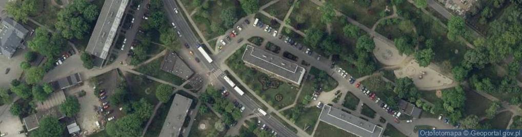 Zdjęcie satelitarne Dach-Bud. Zakład budowlany. Perdkowie