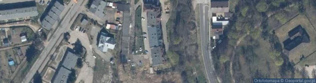 Zdjęcie satelitarne Dachserwis Konstrukcje i Pokrycia Dachowe Piotr Czech Sklep Odzieżowy Peters