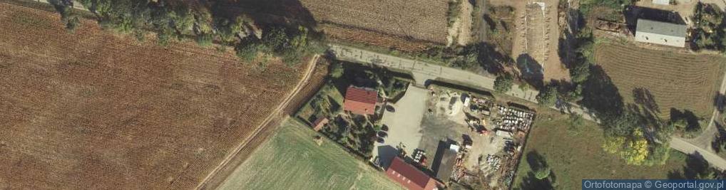 Zdjęcie satelitarne Justyna Nizioł-Zacharzewska Zakład Usług Melioracyjnych i Instalacyjnych