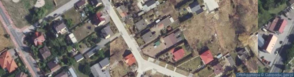 Zdjęcie satelitarne Kaźmierczak Mirosław Instalacyjno-Budowlane Prace Ziemne