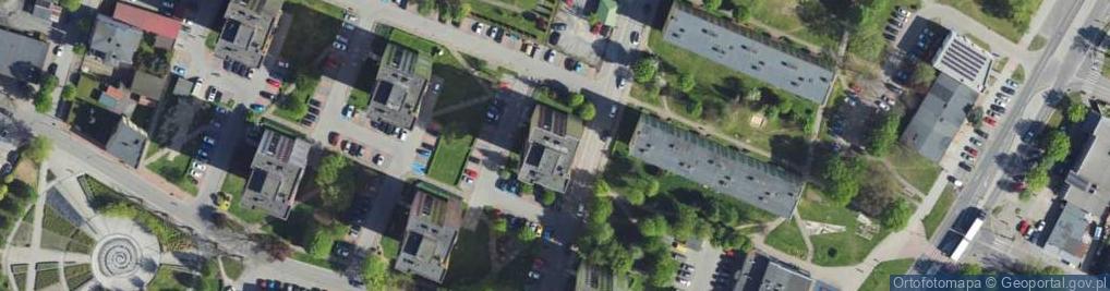 Zdjęcie satelitarne Kruszec Jaros�Aw Mostostal Projekt Spӣka Cywilna Jaros�Aw Kruszec Nazwa Skr�Cona: Mostostal Projekt