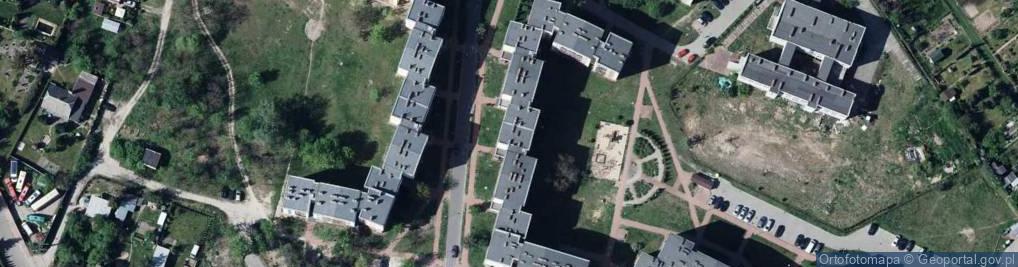 Zdjęcie satelitarne Przeds Usług Budowlanych Handlu i Inwestycji Tad Bud