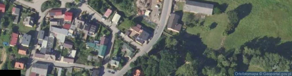 Zdjęcie satelitarne Przedsiębiorstwo Handlowo - Usługowe Grala Elżbieta Grala 63-604 Baranów Młyńska 5